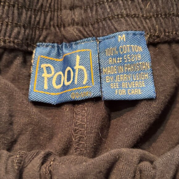 Vintage 90s Disney Winnie Pooh navy blue Boxer Shorts Jerry Leigh Pull On Medium - Picture 5 of 10